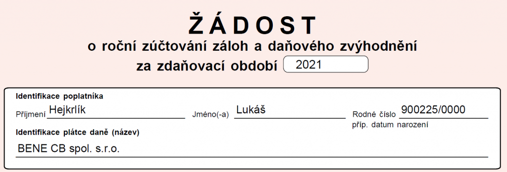 Jak požádat o roční zúčtování daně?